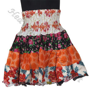 2025 nouveau meilleur Style Patch travail Mini jupe Vintage indien Boho Hippie Mini longueur Patch travail coton Mini jupe Boho élégant Multi - Product Image 2