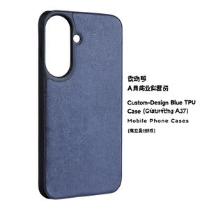 เคสซิลิโคน TPU สีน้ำเงินแบบออกแบบเองสำหรับกาแลคซี่ เอ 37 พร้อมการชุบโลหะ - Product Image 3