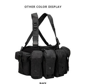 VT-1071 Yakeda Jacht En Outdoor Training Tactisch Vest Molle <span class=keywords><strong>6</strong></span> <span class=keywords><strong>Mag</strong></span> Zakjes En Holster Duty Borst Tuig Voor Persoonlijke Verdediging - Product Image 2