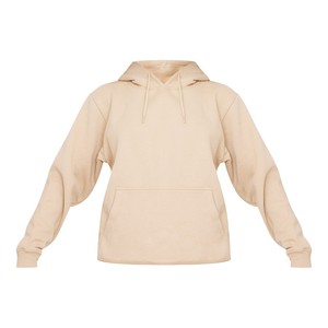 Alta Calidad Ecológica mujer 400 Gsm francés Terry cremallera Sudadera con capucha de gran tamaño manga larga sudadera cuello ancho logotipo personalizado - Product Image 5