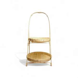 Panier ou plateau à fruits en bambou en gros, panier de rangement pour fruits en bambou tressé, organisateur naturel pour comptoir de cuisine - Product Image 2