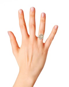 14k Yellow Gold CVD Lab Grown Diamond Engagement <b>Ring</b> Synthetic <b>Man</b> Made Round Brilliant Cut Small Size Diamond <b>Ring</b> - Product Image 3