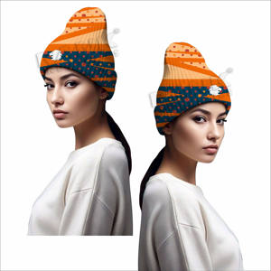 Nouveaux bonnets en jacquard pour femmes de haute qualité, services OEM, fabrication au Pakistan, prix bas, bonnets pour femmes - Product Image 4