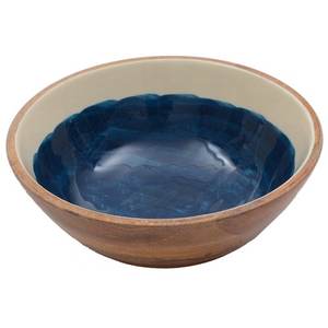 Producto de alta venta Contenedor de frutas de la mejor calidad Cuenco de madera Diseño atractivo Servidor de frutas frescas Cuenco de madera Centros de mesa - Product Image 2