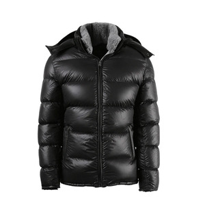 Chaqueta Acolchada Brillante para Hombre, Nueva Colección 2026, Chaqueta de Invierno Cálida y Ligera con Capucha, a la Moda - Product Image 1