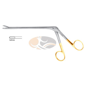 Jackbilly <span class=keywords><strong>Takahashi</strong></span> chỉnh hình dụng cụ phẫu thuật 5.5 inch thép không gỉ intervertebral đĩa rongeur 3x8mm cắn Kích thước - Product Image 1