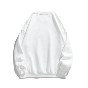 Personnalisé de haute qualité Mode ample doux coton col rond respirant goutte épaule surdimensionné doux pour la peau pull hommes sweats à capuche - Product Image 1