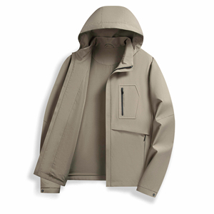 Chaqueta exterior impermeable con capucha para hombre al por mayor con función de prevención de aceite y suciedad chaqueta 2025 - Product Image 3