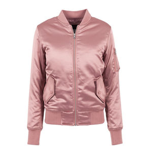 Nouveau Style femmes Satin veste respirant Floral Satin Bomber veste personnalisée rue porte femmes Satin Varsity veste - Product Image 2