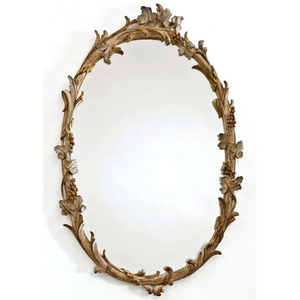 Trendy Decorative Iron Metal <b>Wall</b> <b>Hanging</b> <b>Mirror</b> Gold Finished for Home Living Room Decor Oval Shape <b>Wall</b> <b>Mirror</b> - Product Image 1
