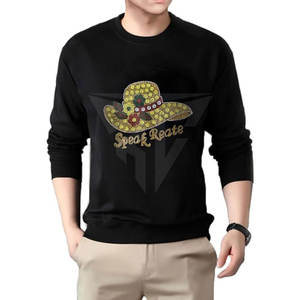 Nuevo diseño mejores hombres sudaderas con diamantes de imitación invierno 100% algodón polar personalizable bajo MOQ al por mayor hecho en Pakistán - Product Image 1