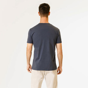 T-shirt personnalisé pour homme à manches courtes, qualité supérieure, logo personnalisé, doux, grande taille, uni, vente en gros, tendance hip-hop - Product Image 6