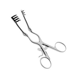 Retractor de laminectomía de cono Sharp 3x4Prong 6 3/8 en brazos con bisagras de autorretención Instrumento de cirugía Retractor de cono Cono Laminectomía Cono - Product Image 4