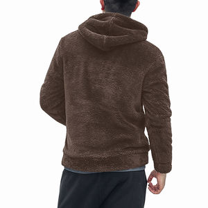 Venta al por mayor 100% algodón hombres Sudadera con capucha Etiqueta Privada personalidad nuevo invierno Gran oferta personalizado Color sólido terciopelo con capucha suéter Plus - Product Image 6