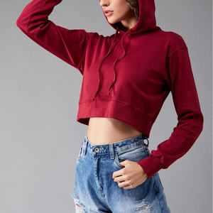 Nueva Sudadera Corta Informal con Logotipo Personalizado al por Mayor 2026, Top Corto para Mujer, Sudaderas Cortas para Mujer en Venta - Product Image 5