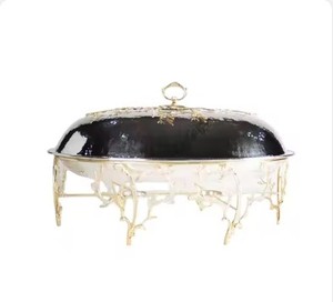 Casseroles artisanales de haute qualité pour décor de mariage et d'événements finition dorée vente chaude fournitures décoratives de table - Product Image 3