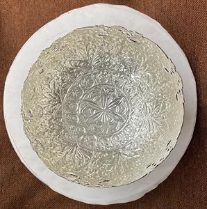 Cuenco redondo de plata Chapado en plata hecho a mano para decoración del hogar, Urli grabado a mano, centro de mesa, tazón para decoración y regalo - Product Image 5