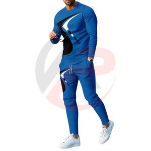 Chándal de gimnasio para hombre al por mayor de alta calidad, chándales de tamaño personalizado, trajes para correr, chándal de gran tamaño para hombre - Product Image 1