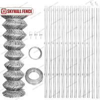 Heavy Duty 4 FT 5FT 8FT Valla de eslabones de cadena comercial Valla de diamante para cancha deportiva