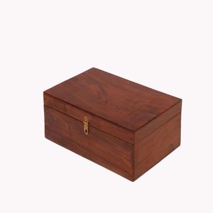 <b>Wooden</b> Storage <b>Box</b> with Hinged <b>Lid</b> Acacia Wood Hand-Crafted <b>Wooden</b> <b>Box</b> for Recipes Decorative Storage - Product Image 6