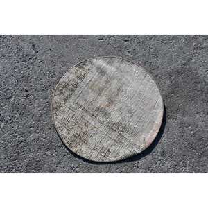 Vintage 1.9 X 1.9ft Beige Turc Laine Tapis Plat Armure Patchwork Conception pour Salon Décor 4m Largeur avec Support En Latex - Product Image 2