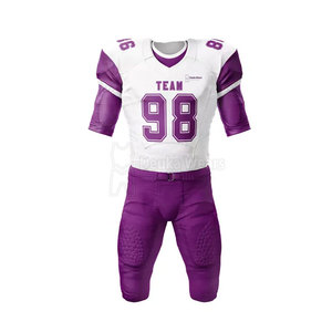 Conjuntos de uniformes de fútbol americano para adultos de talla grande de alta calidad, último diseño, patrón de números, secado rápido, transpirable, precio al por mayor - Product Image 2