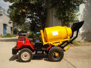 Mezclador de cemento de 4 ruedas 350L Mini mezcladora de cemento de alta eficiencia para construcción 120L, 260L, 350L Mezcladoras de cemento de 4 ruedas - Product Image 3
