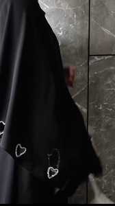 Elegante modesto corazón bordado Abayas tradicional Dubai vestidos Dubai tela transpirable para accesorios de ropa musulmana - Product Image 2