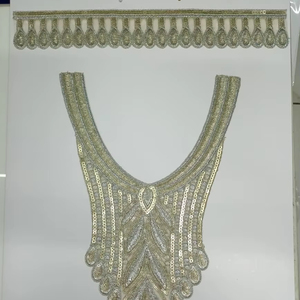 แผ่นแปะคอปักแบบพรีเมี่ยมสำหรับตกแต่งเสื้อผ้าแผ่นปะติดคอเสื้อปรับแต่งได้สำหรับ100% เสื้อผ้าสไตล์ชาติพันธุ์และตะวันตก - Product Image 1