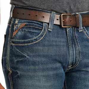 Pantalones vaqueros rectos transpirables al por mayor de algodón de primera calidad a granel ropa informal con estilo moda de verano directo de fábrica bajo MOQ OEM ODM - Product Image 5