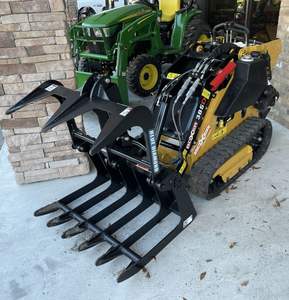 2025 COMPACT Boxer 385D <b>Stand</b>-On Skid Steer Loader Kubota <b>Engine</b> Gearbox High Efficiency Mini Track Loader GRAPPLE Pump & Motor - Product Image 1