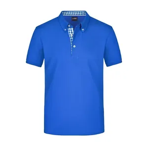 Chemises polo unies pour hommes personnalisées pour le merchandising et les promotions - Product Image 4