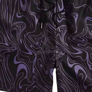 New Style Customized Color Solid High Quality <b>Men</b> Sublimation <b>Shorts</b> <b>Elastic</b> <b>Waist</b> Casual Quick Dry Polyester/Cotton Premium - Product Image 5