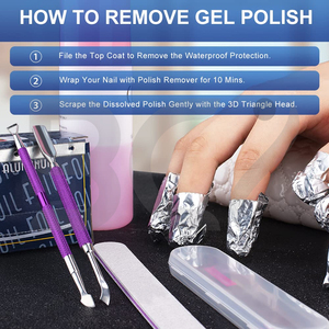 ที่ดันหนังกำพร้าทำจากเล็บ2ชิ้นพร้อมกล่องออกแบบโลโก้ได้ตามต้องการ - Product Image 6