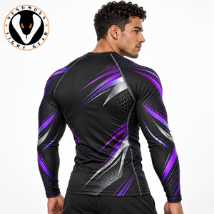 Rashguard pour homme, antibactérien, séchage rapide, écologique, respirant, tissu extensible, style athlétique, mouvements flexibles - Product Image 5