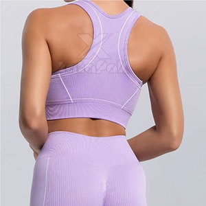 Conjunto de Yoga para Mujer de Alta Calidad, Personalizado, Sólido, Transpirable, Ecológico y Ligero, con Cintura Elástica, 2 Piezas - Precio Bajo - Product Image 5