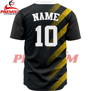 Maillot de baseball américain pour jeunes avec broderie en twill et numéro personnalisé - Product Image 2