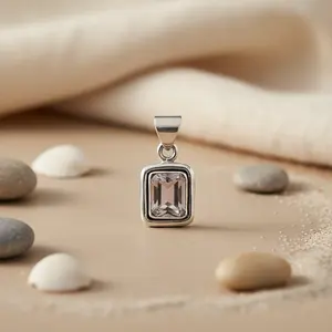 Collar de Plata de Ley 925 con Piedras Preciosas de Moda para Mujer, Rodio, Oro Blanco, Oro Rosa de 18K, Cadenas con Diamantes y Perlas, para Uso Diario, Regalo - Product Image 1