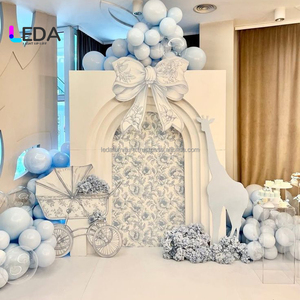 LEDA Exquisite Decorative <b>Backdrop</b> Wedding Decoration Acrylic Event Decoration <b>Backdrop</b> for Wedding <b>Party</b> - Product Image 1