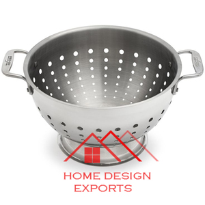 Passoire en métal galvanisé en tôle de fer pour légumes et fruits Accessoires de cuisine les plus vendus en brun fini - Product Image 1