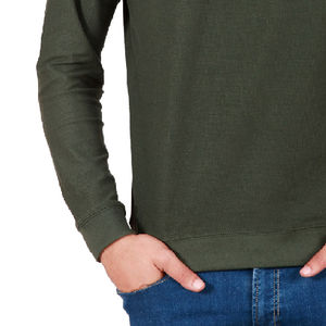 Meilleure vente Sweatshirts d'hiver pour hommes Coton confortable Polyester Motif uni Faible MOQ Sweats à capuche teints en uni - Product Image 3