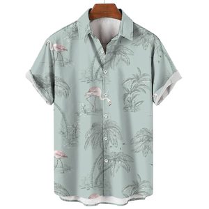 เสื้อฮาวายผ้าลินินโพลีเอสเตอร์สำหรับผู้ชายเสื้อผ้าชายหาดพิมพ์ลายแบบกำหนดเองดีไซน์ใหม่ - Product Image 2