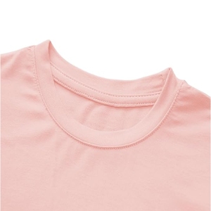 Conjunto de camiseta y pantalones cortos rosa bebé, suave, informal, para verano, conjunto coordinado, tamaño y diseño personalizados, precio mayorista barato y alta calidad - Product Image 2