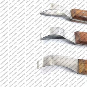 Juego de 3 Cuchillos para Cascos de Caballo de Alta Calidad, Mango de Madera, Cuchillos para Garras de Caballo, Instrumentos Quirúrgicos Veterinarios de Acero Inoxidable de Grado Equino - Product Image 4