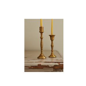 Soporte de latón decorativo para velas, juego de portavelas de metal dorado y latón de lujo moderno con uso hecho a mano - Product Image 6