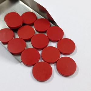 เหรียญแจสเปอร์สีแดงทรงกลม10มม. 1000ชิ้นสำหรับทำหัตถกรรมและเครื่องประดับ - Product Image 2