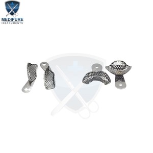 Kit de Bandejas de Impresión Dental de Alta Calidad, Herramientas de Acero Inoxidable Autoclavables para Impresiones Dentales Precisas, Instrumentos Dentales - Product Image 2
