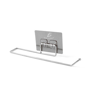 Set di Accessori Bagno Moderno e Semplice con Portasciugamani Singolo Regolabile in Ottone e Portatovaglioli, Finitura Nichel Anticato per Hotel - Product Image 1