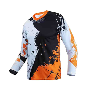 Jersey de bicicleta de Motocross de talla grande para hombre, Jersey MX de manga larga personalizado para todoterreno y Motocross para descenso, transpirable, de secado rápido - Product Image 3