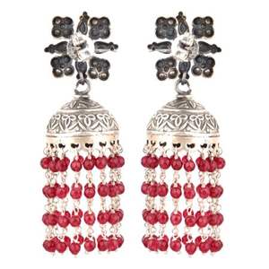 Pendientes de plata de ley 92,5 para mujer, diseño con pasador Floral, candelabro rojo, aretes de alta calidad para fiesta - Product Image 2